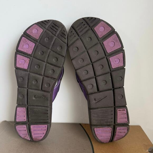Nike Ultra Comfort Footbed Purple/Brown Women Slides Flip Flops- SZ 7 - Picture 10 of 11